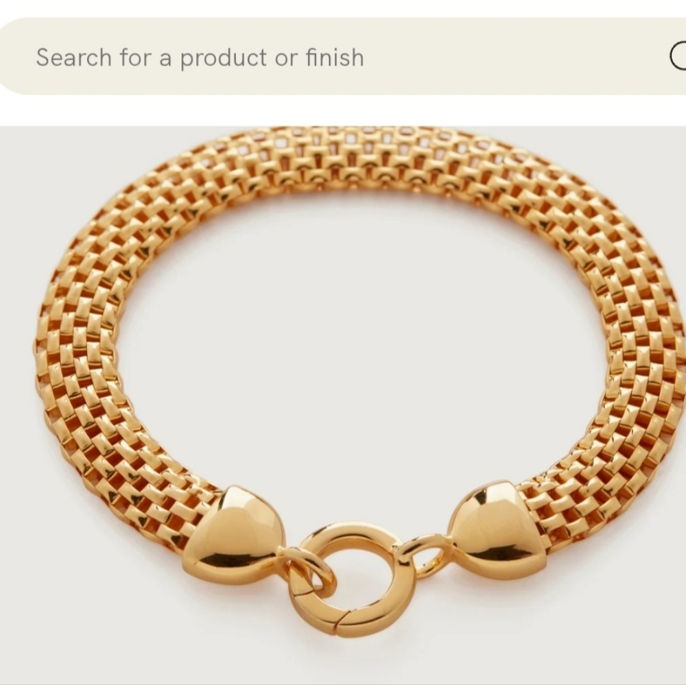 MONICA VINADER  Gold Vermeil Bracelet
